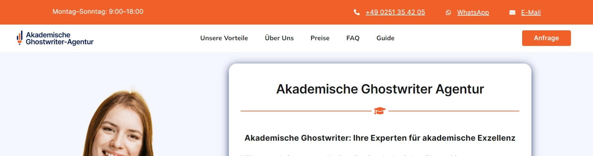 Akademische Ghostwriter Agentur cover