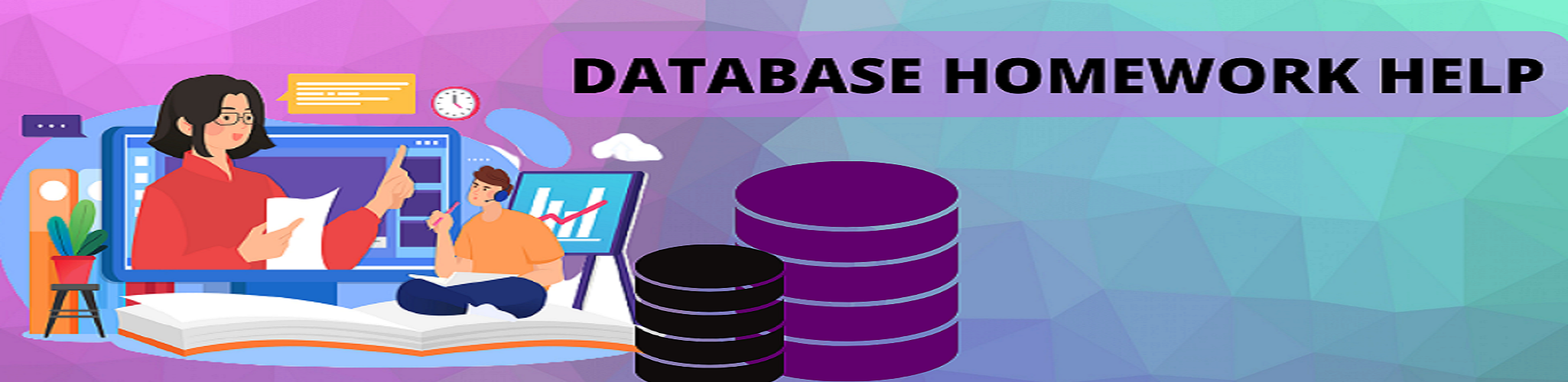 Database Homework Help cover