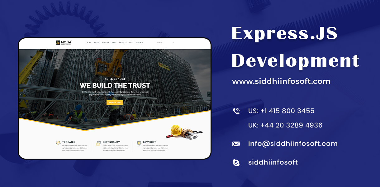 Express JS Development Company – Siddhi Infosoft cover