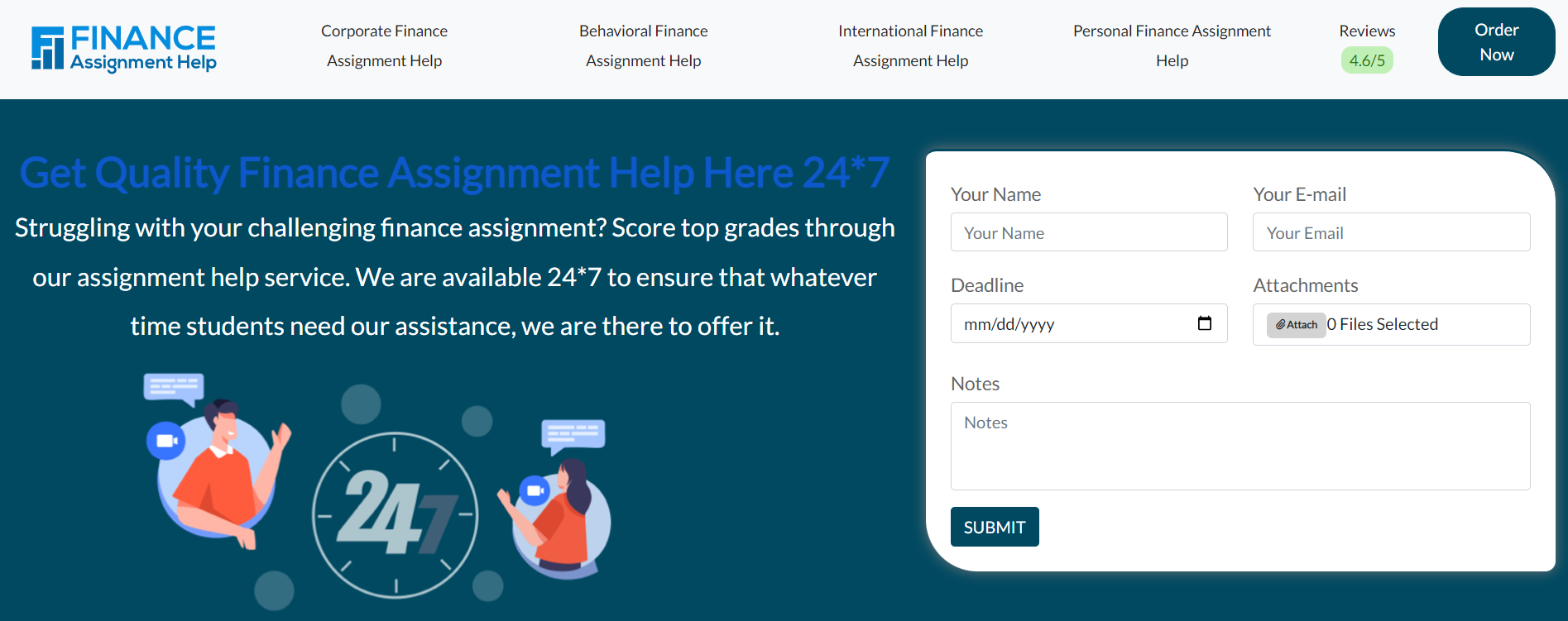 Finance Assignment Help cover