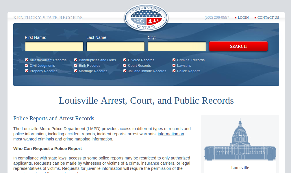 Louisville Criminal Court Records cover