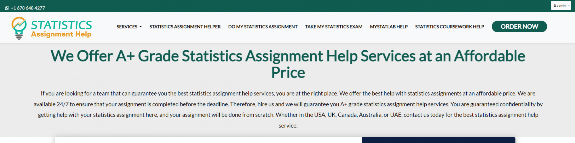 Statistics Assignment Help