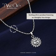 Almighty sun silver pendant